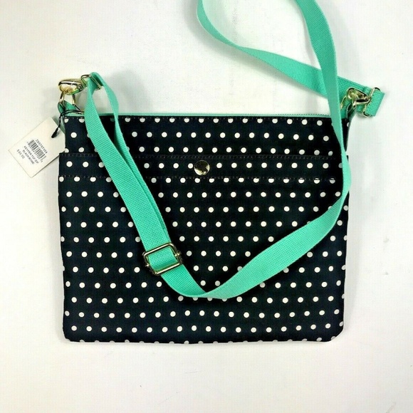Fossil KeyPer Top Zip Polka Dot Cross Body - Picture 2 of 9
